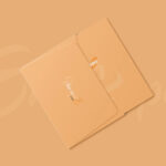 5 Shots of A5 Folded Invitation Card Mockup