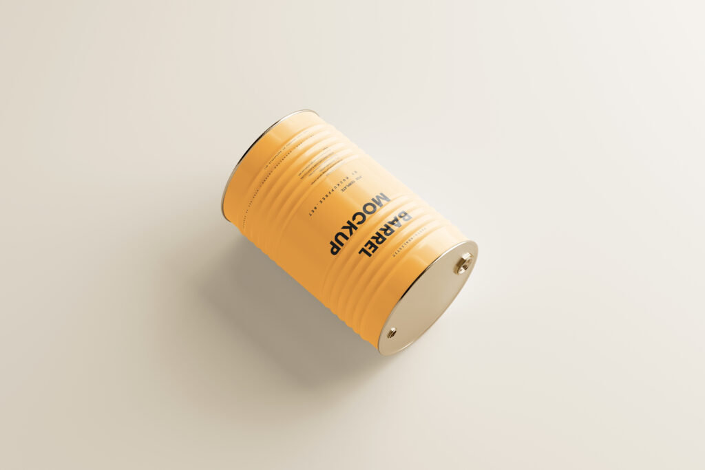 5 Shots of Barrel Mockup