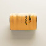 5 Shots of Barrel Mockup