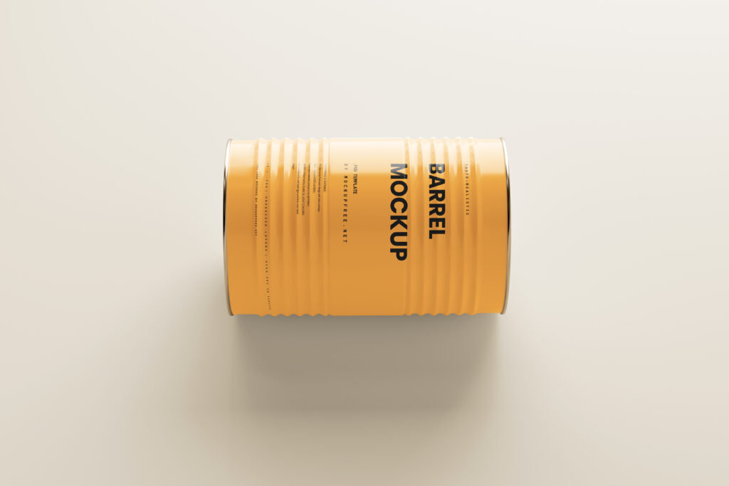 5 Shots of Barrel Mockup