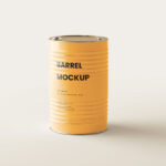 5 Shots of Barrel Mockup