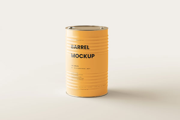 5 Shots of Barrel Mockup