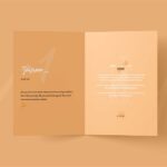 5 Shots of Folded Invitation Card Mockup with Envelope