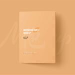5 Shots of Folded Invitation Card Mockup with Envelope