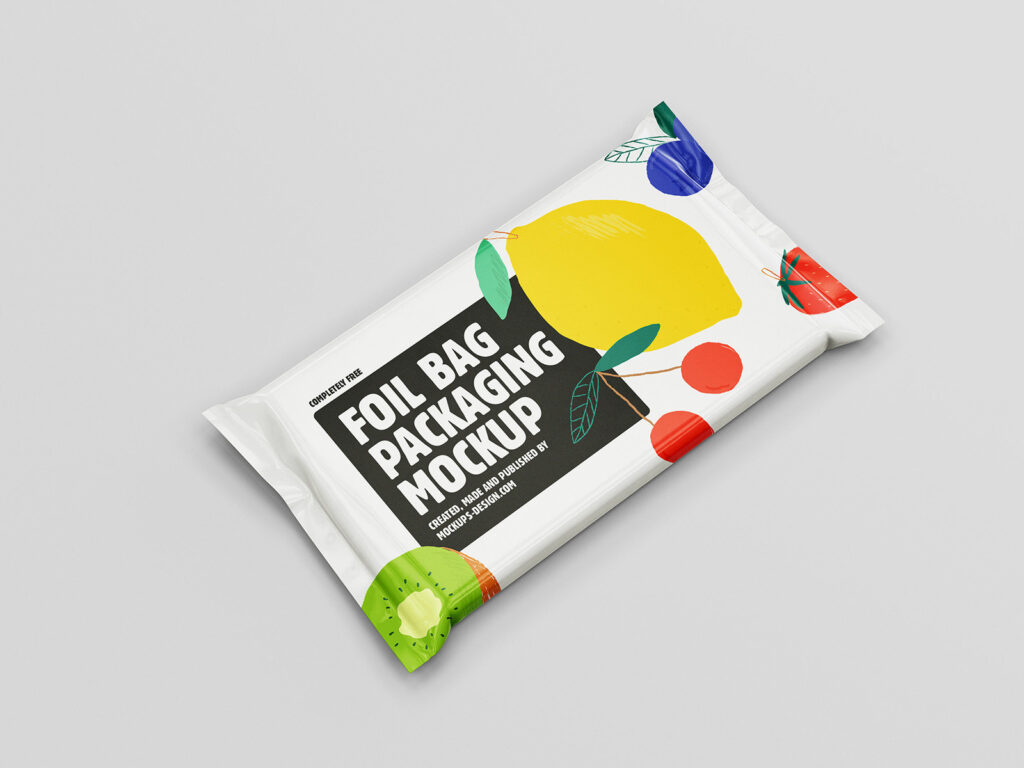 5 Shots of Food Pouches Mockup