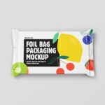 5 Shots of Food Pouches Mockup