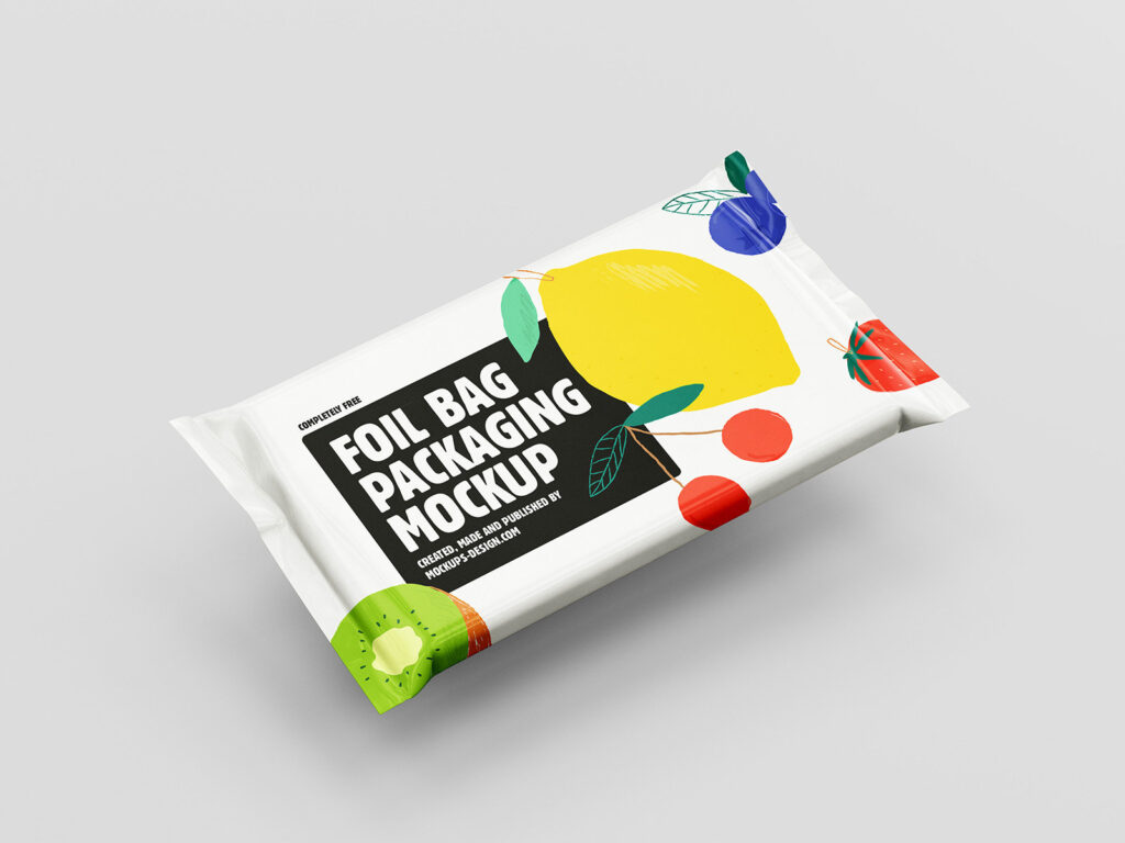 5 Shots of Food Pouches Mockup