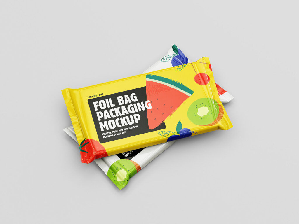 5 Shots of Food Pouches Mockup