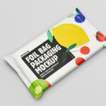 5 Shots of Food Pouches Mockup