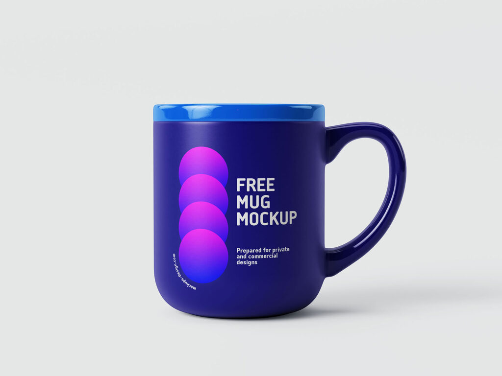 5 Shots of Glossy Matt Mug Mockup mockup preview