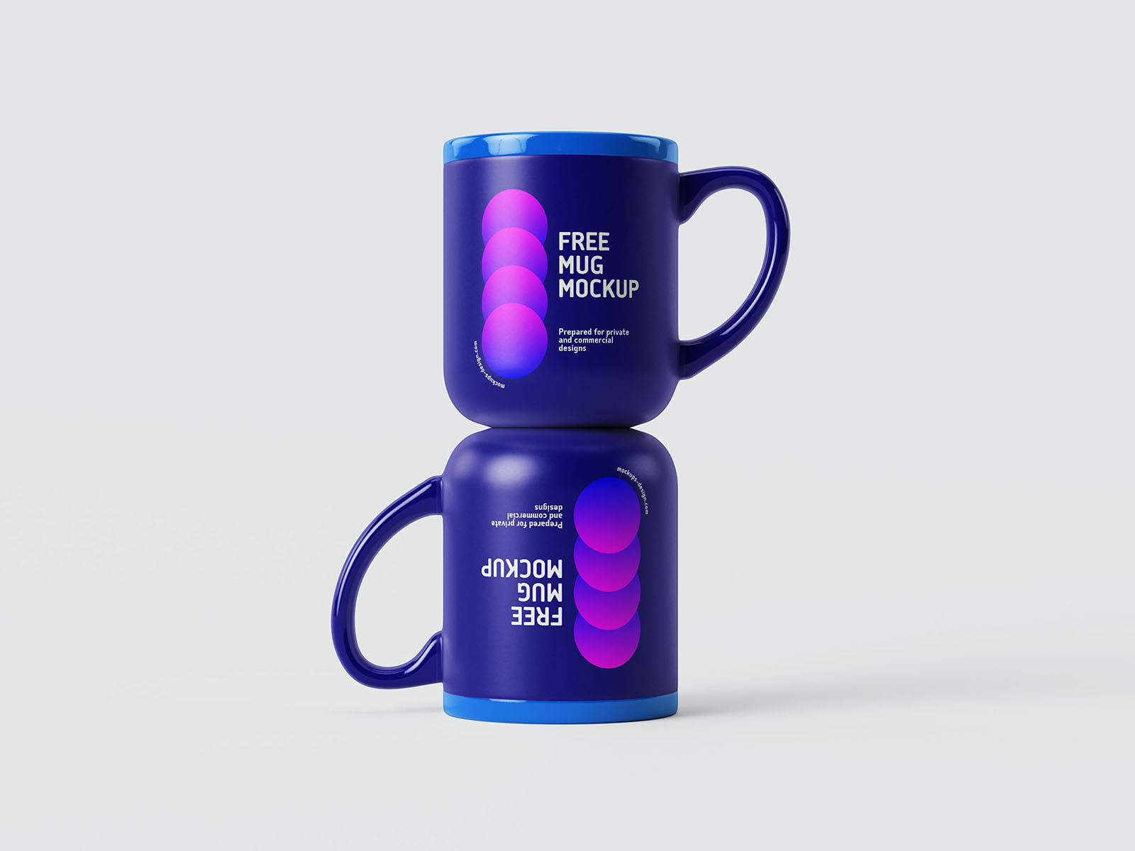 Free 5 Shots of Glossy Matt Mug Mockup PSD Template
