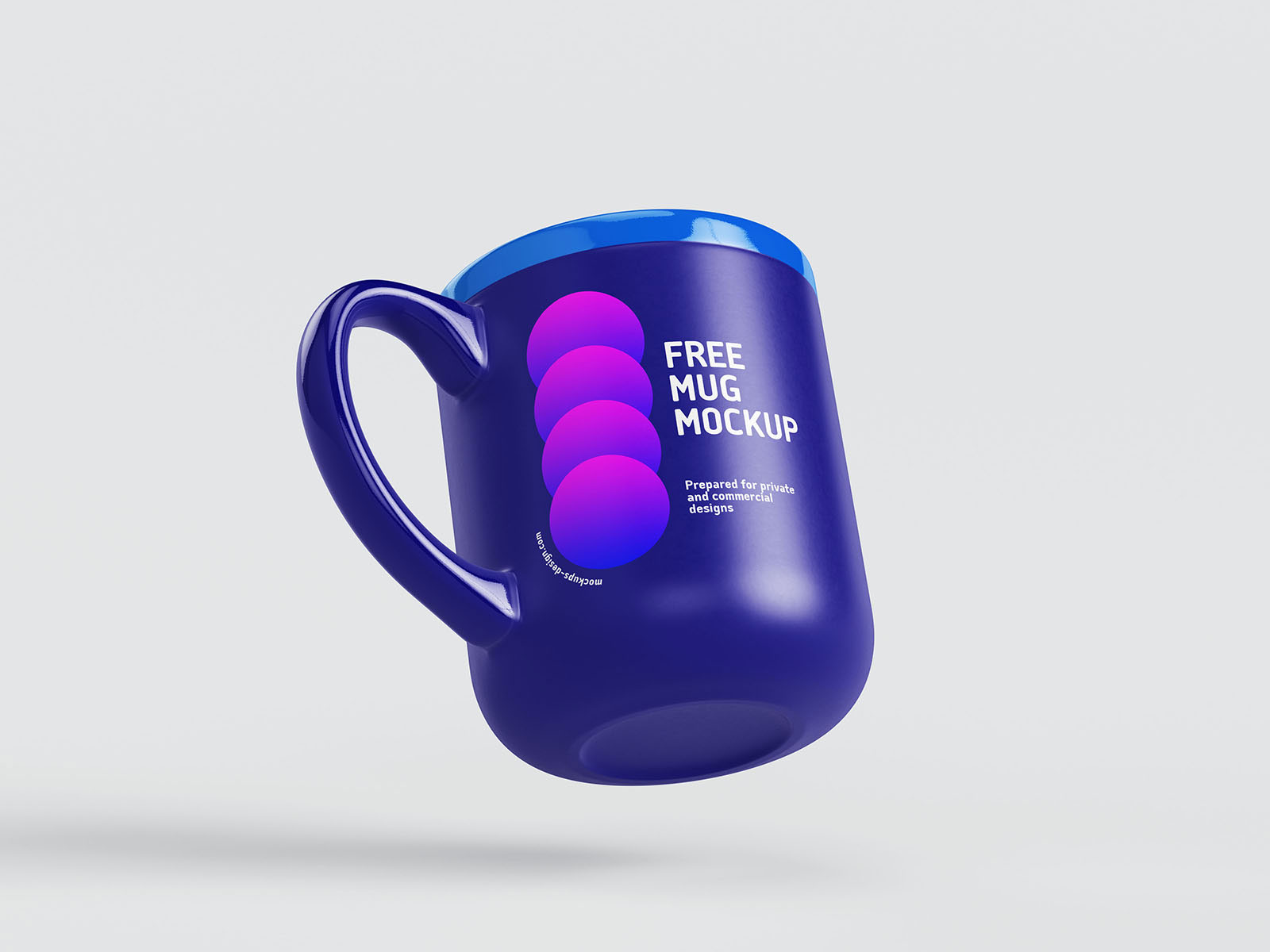 Free 5 Shots of Glossy Matt Mug Mockup PSD Template