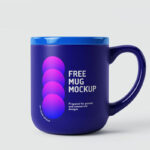 5 Shots of Glossy Matt Mug Mockup mockup preview