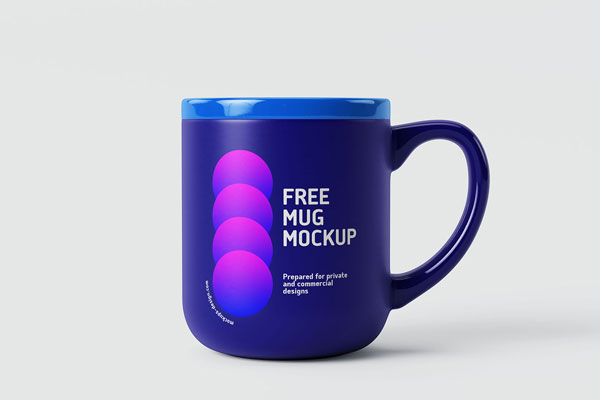 5 Shots of Glossy Matt Mug Mockup mockup preview