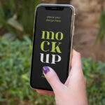 5 Shots of Phone Screen Mockup