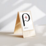 5 Shots of Poster Mockup on Wooden Stand