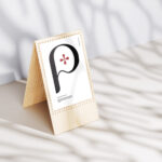 5 Shots of Poster Mockup on Wooden Stand