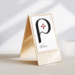 5 Shots of Poster Mockup on Wooden Stand