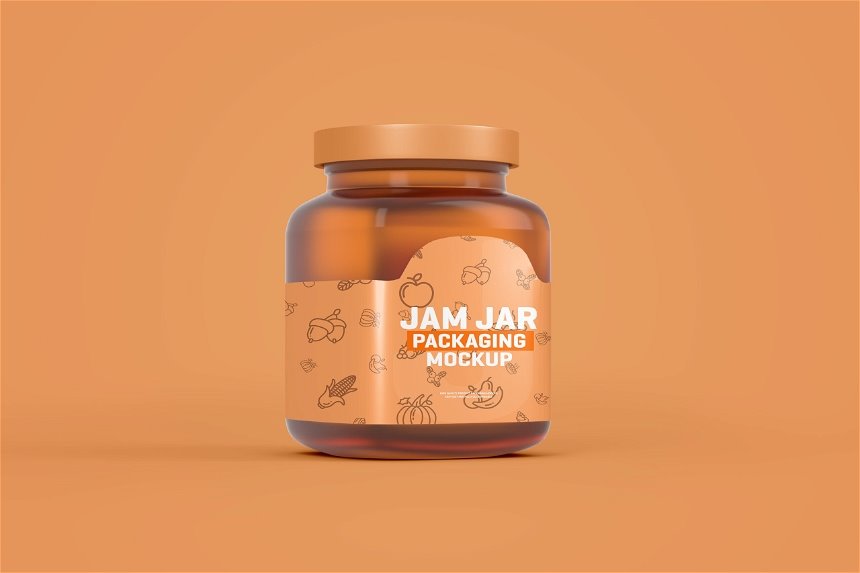 5 Showcases of Jam Jar Mockup