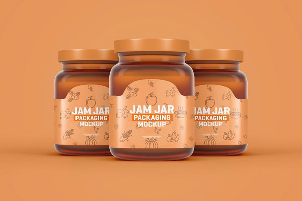 5 Showcases of Jam Jar Mockup