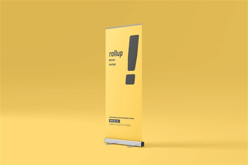 5 Showcases of Rollup Trade Show Banner Mockup