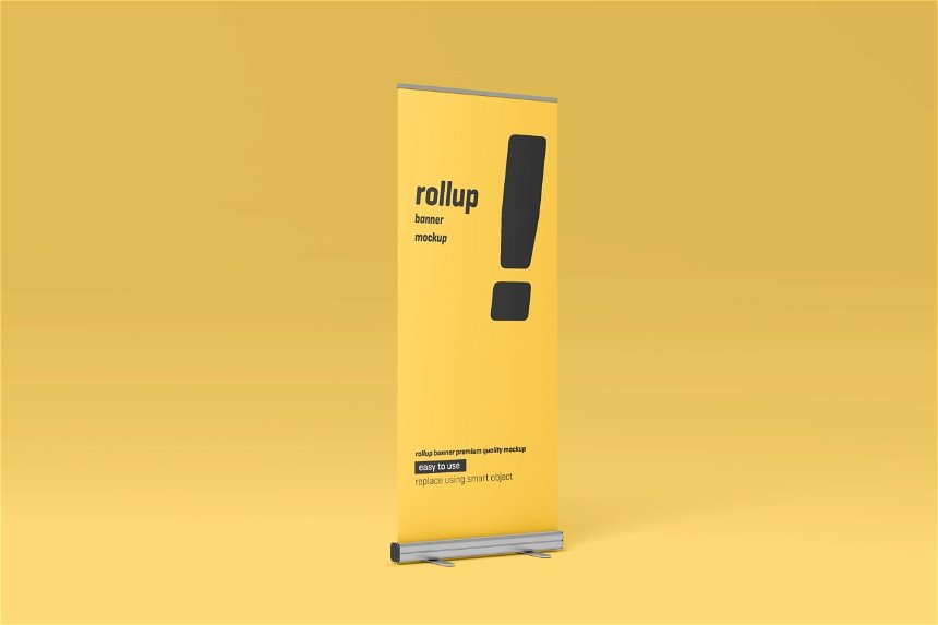 5 Showcases of Rollup Trade Show Banner Mockup