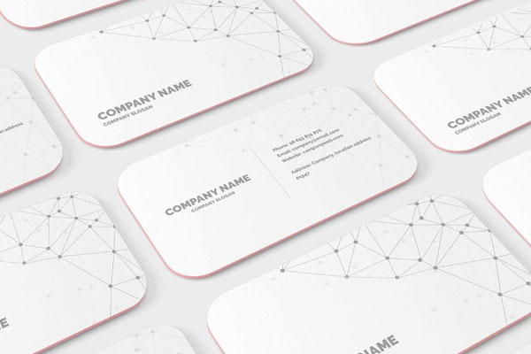 5 Showcases of Rounded Corner Business Card Mockup
