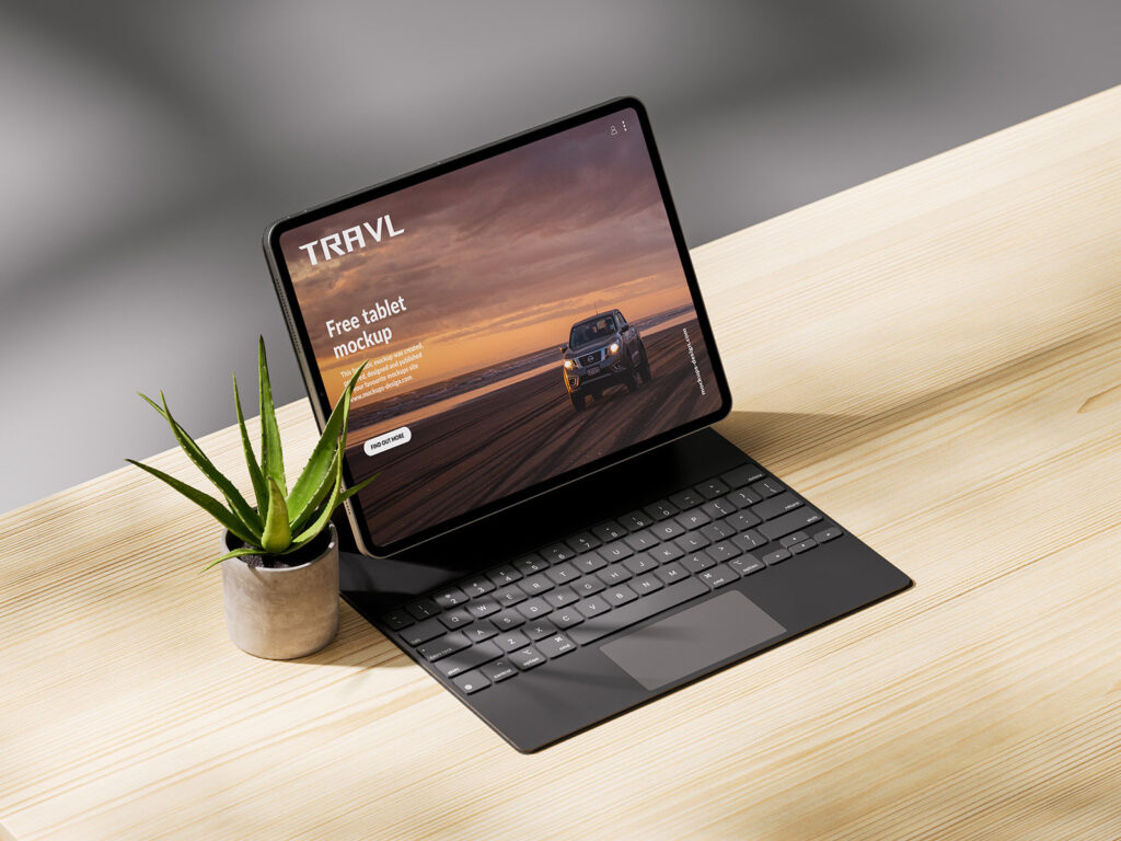 5 Showcases of Tablet Mockup