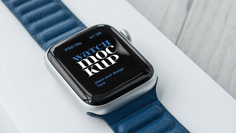 5 Sights of Apple Watch Mockup