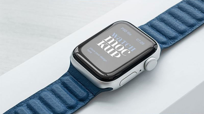 5 Sights of Apple Watch Mockup
