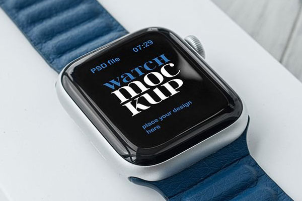 5 Sights of Apple Watch Mockup