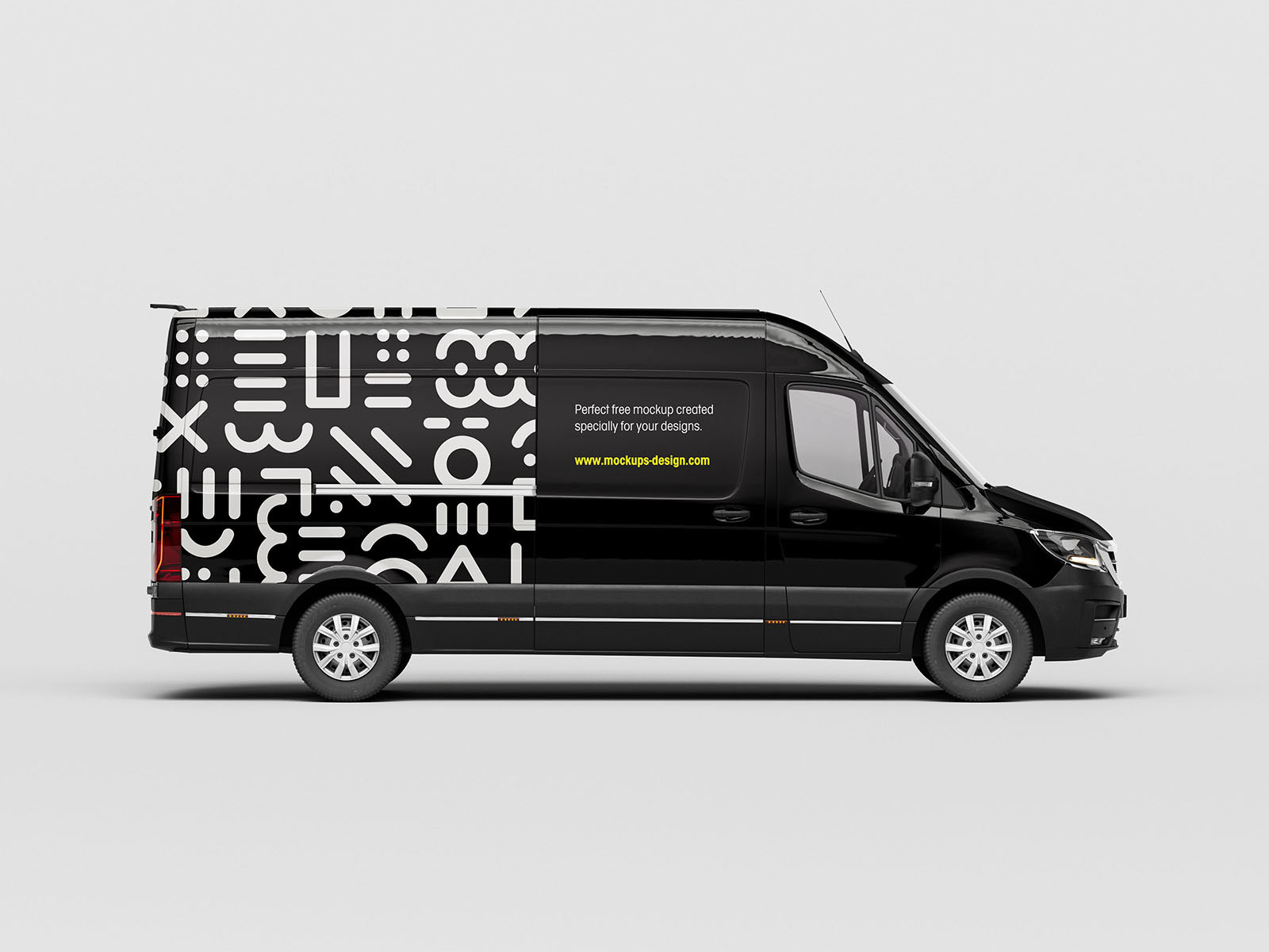 Free 5 Sights of Van Mockup PSD Template
