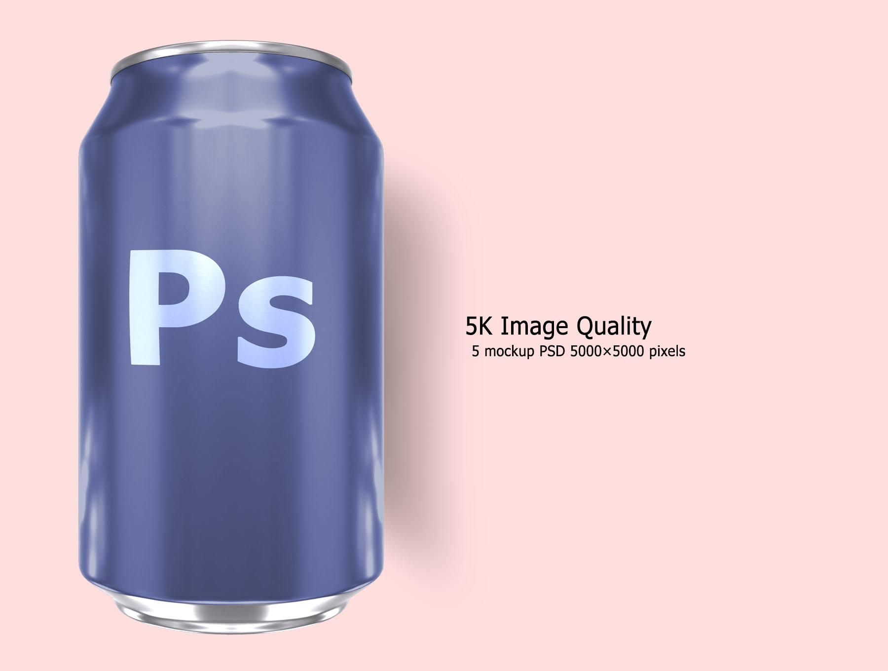5 Soda Can Mockup from Different Perspectives FREE PSD
