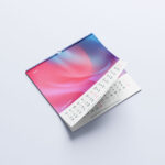 5 Square Wall Calendar Mockups in Different Visions