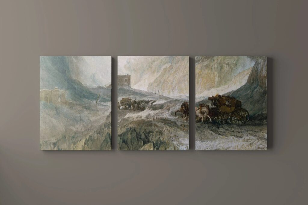 5 Three Piece Canvas Mockups in Front Sight