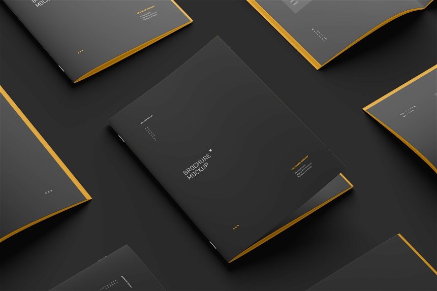 5 Visions of Realistic A4 Brochure Mockup