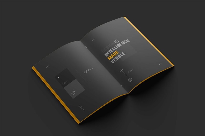5 Visions of Realistic A4 Brochure Mockup
