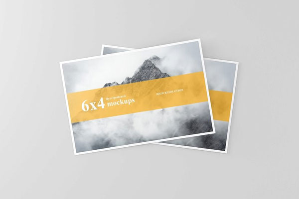 6×4 Postcard Flyer Mockup in 3 Sights