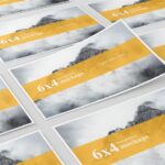 6×4 Postcard Flyer Mockups in 4 Showcases