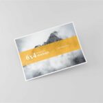 6×4 Postcard Flyer Mockups in 4 Showcases