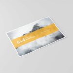6×4 Postcard Flyer Mockups in 4 Showcases