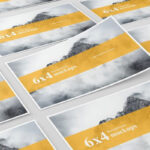 6×4 Postcard Flyer Mockups in 4 Showcases