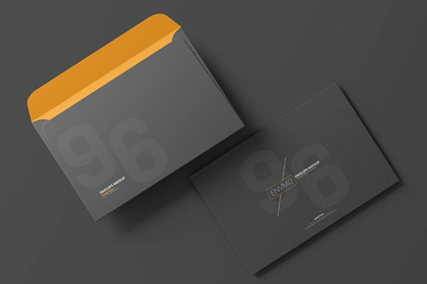 6×9 Inch Envelope Mockup in 4 Sights