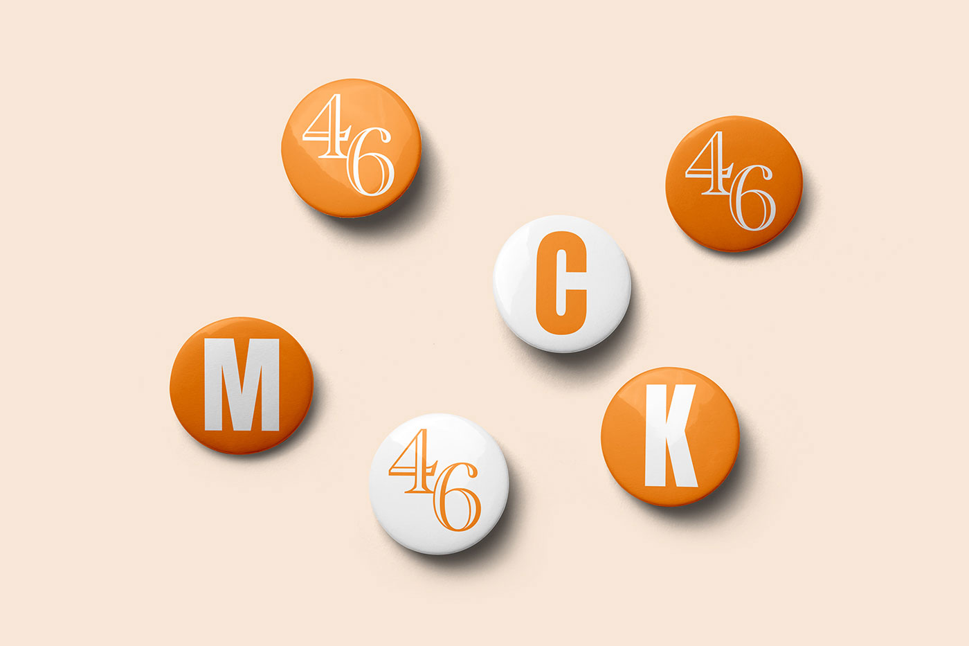 Free 6 Badge Set Mockups PSD Template