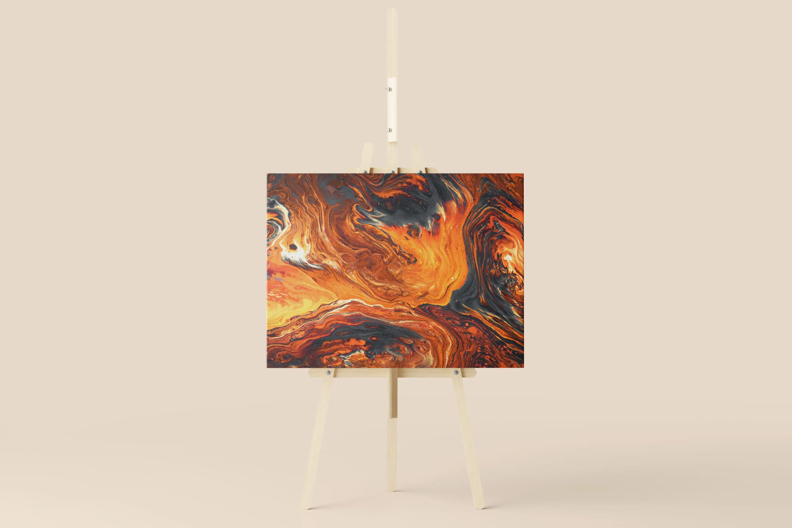 6 Easel and Canvas Mockups in Varied Sights FREE PSD