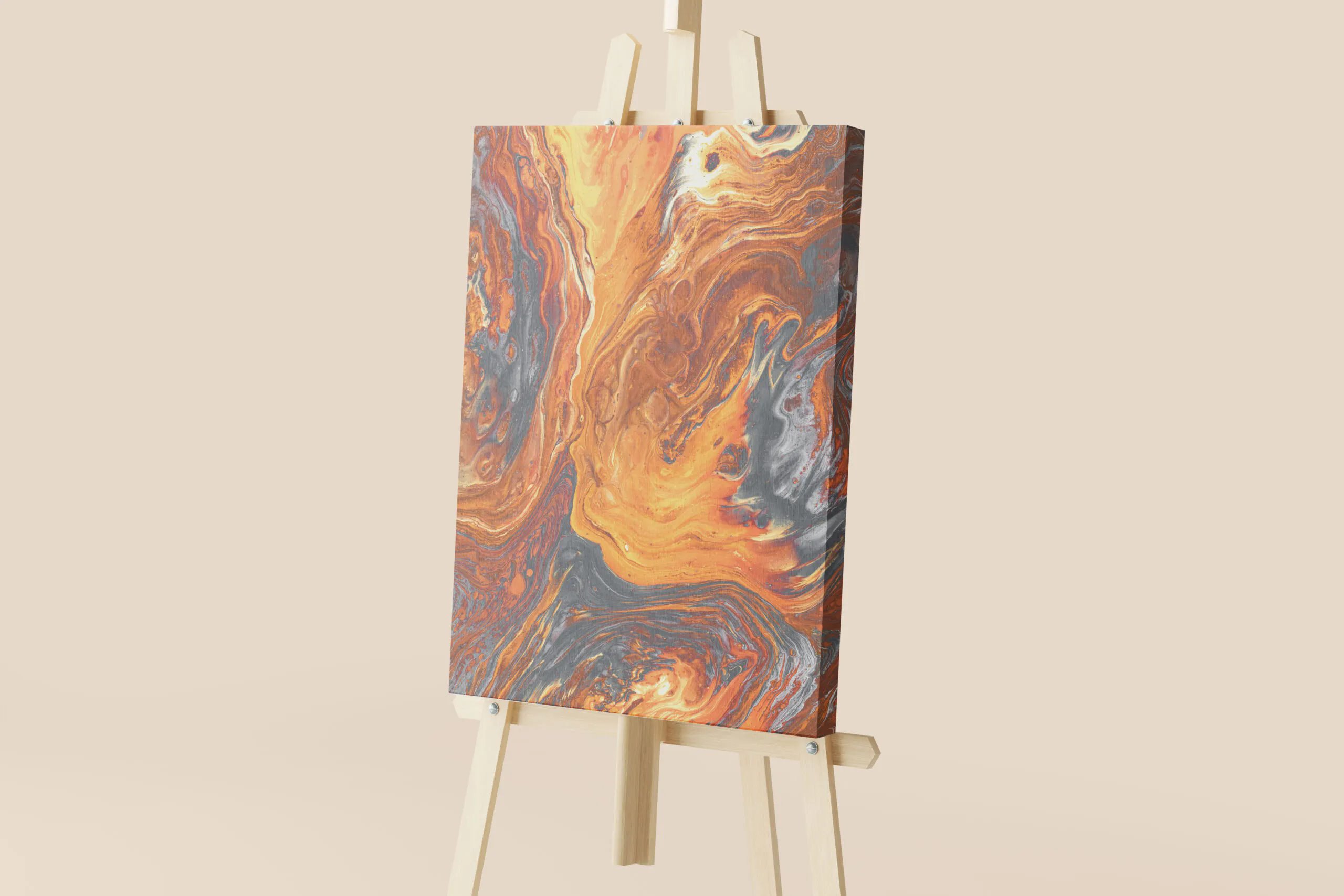 6 Easel and Canvas Mockups in Varied Sights FREE PSD