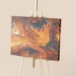 6 Easel and Canvas Mockups in Varied Sights