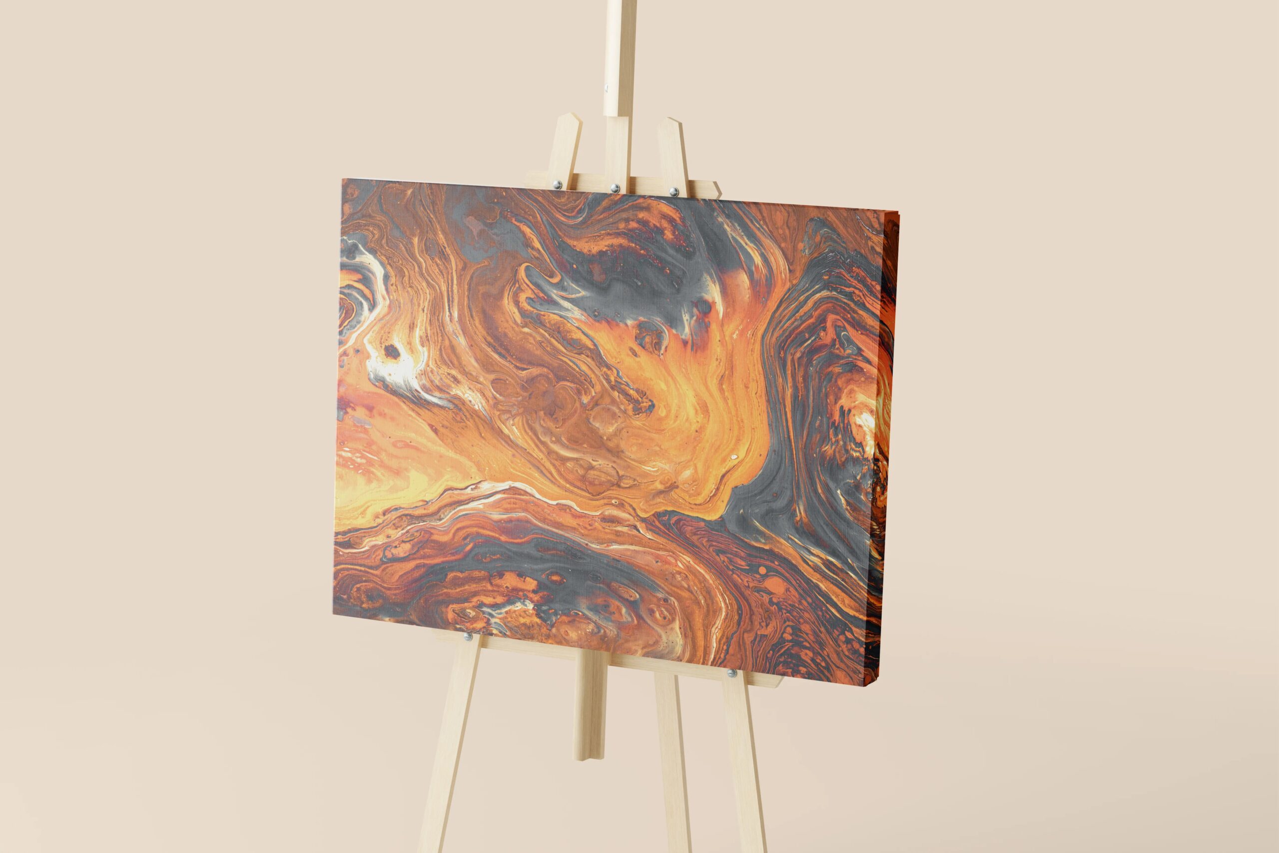 6 Easel and Canvas Mockups in Varied Sights FREE PSD