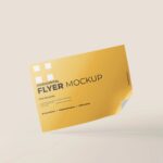 6 Horizontal A4 Flyer Mockups in Front and Perspective Views mockup preview