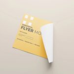 6 Horizontal A4 Flyer Mockups in Front and Perspective Views mockup preview